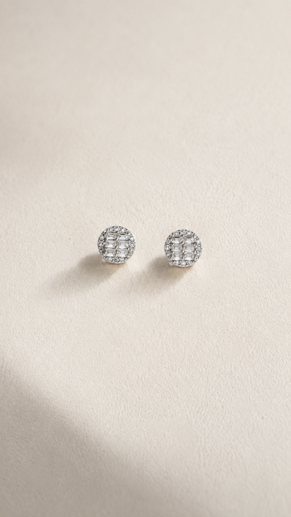Aretes circulares con circonitas