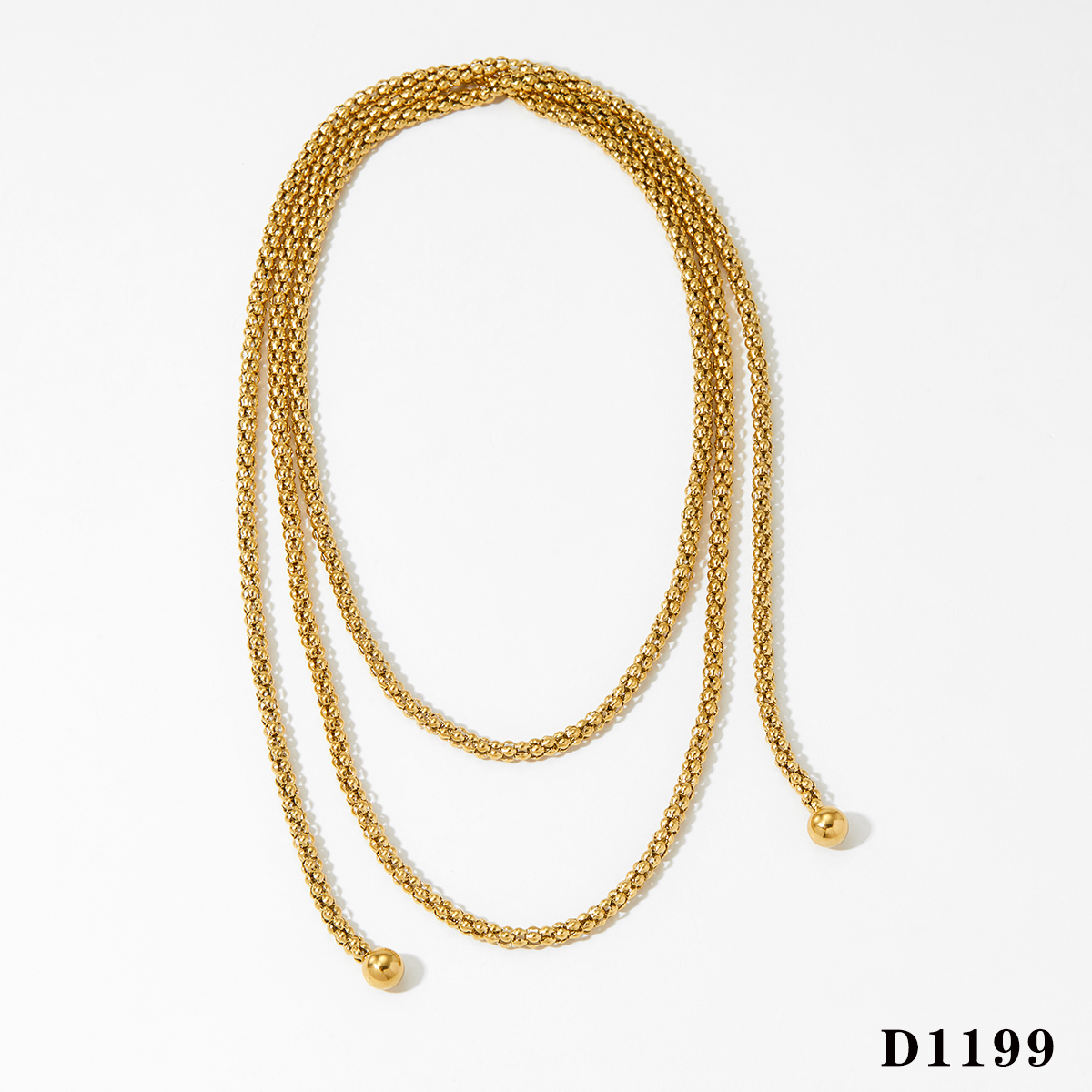 Collar corbatín dorado