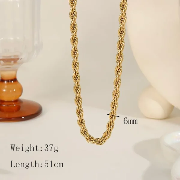 Collar enredado de 6MM