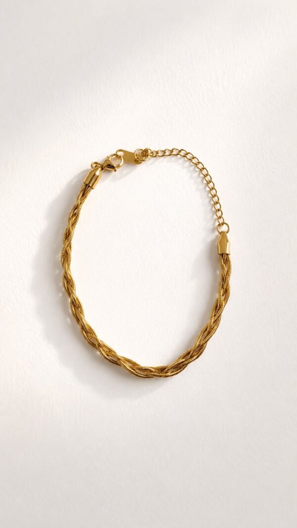 Pulsera enredada con baño de oro de 18K